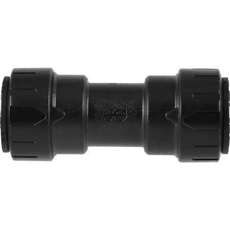 John Guest PEX Union Coupler, 1/2 CTS, Black, 10PK PSEI0420E